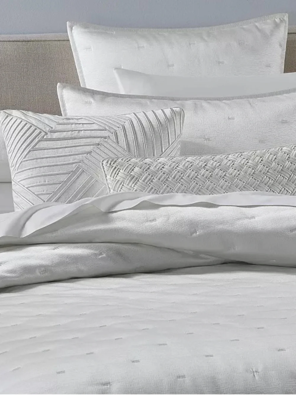 Hotel Collection Glint 5 Piece Quilted Coverlet & Pillow Shams Set